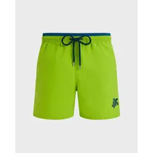 Vilebrequin - Zweifarbige Solid Bicolore Badeshorts Für Herren - Bademode - Moka - Grün - Größe L Vilebrequin - Zweifarbige Solid Bicolore Badeshorts Für Herren - Bademode - Moka - Grün - Größe L