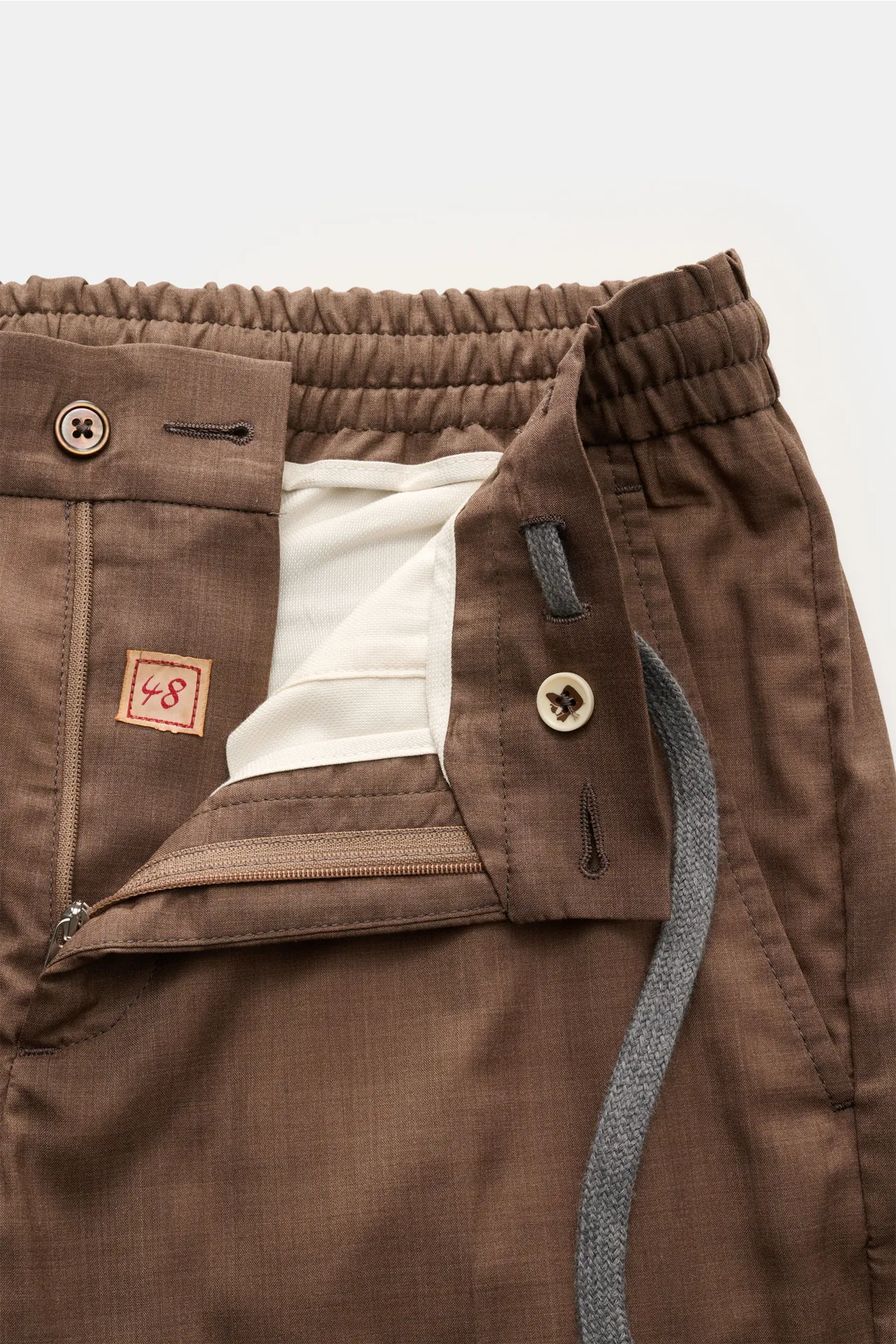 Marco Pescarolo - Herren - Jogpants 'Caracciolo' braun meliert – Bild 4