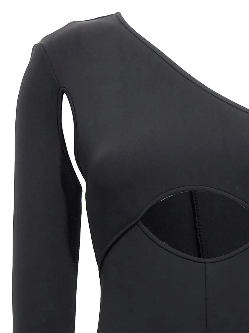 David Koma - Scuba Cut Out One-Length Bodysuit - Größe 6 - schwarz