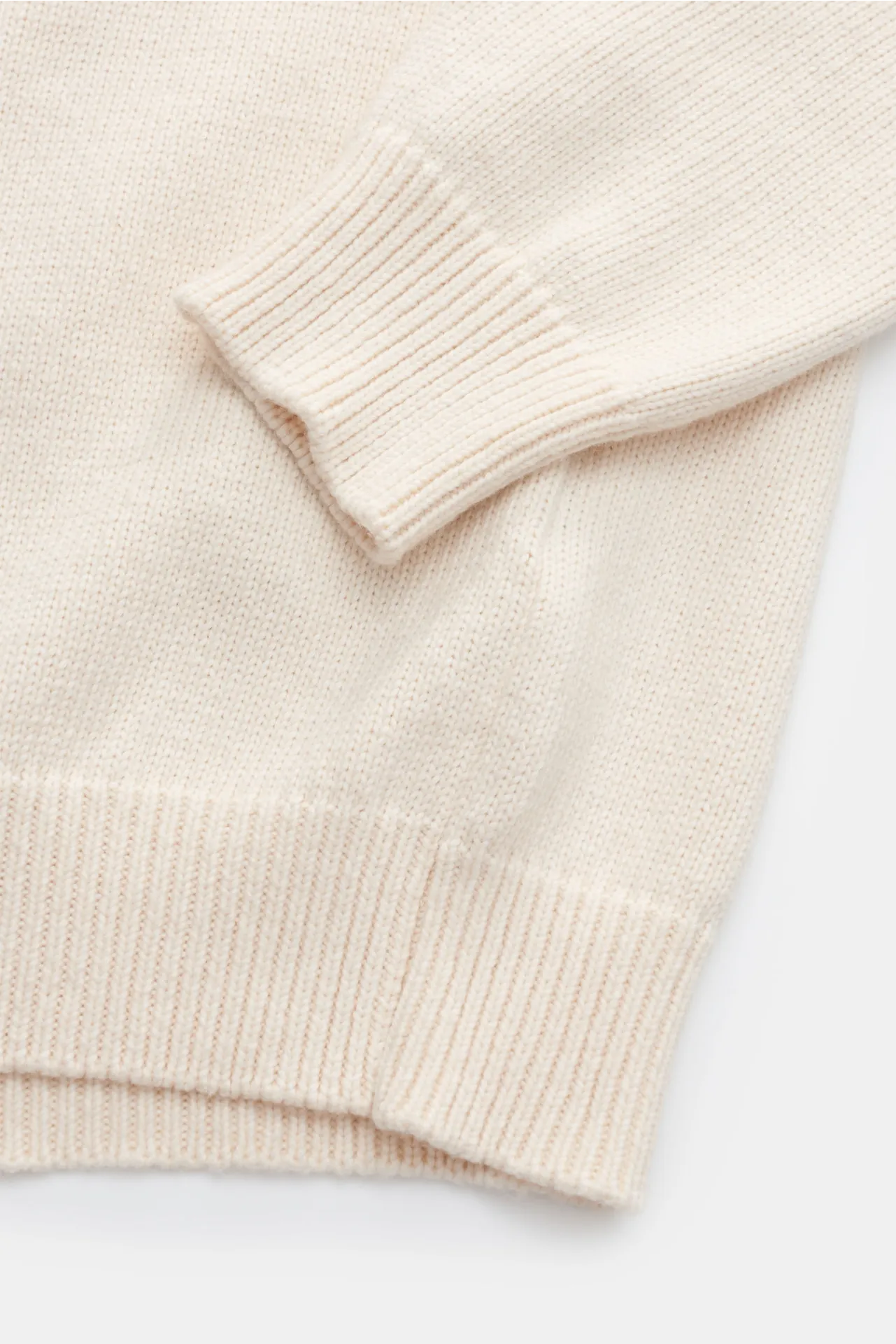 Marcelo Burlon - Herren - Rundhalspullover 'AOP Wind Feathers Knit Comfort Crew' creme – Bild 3