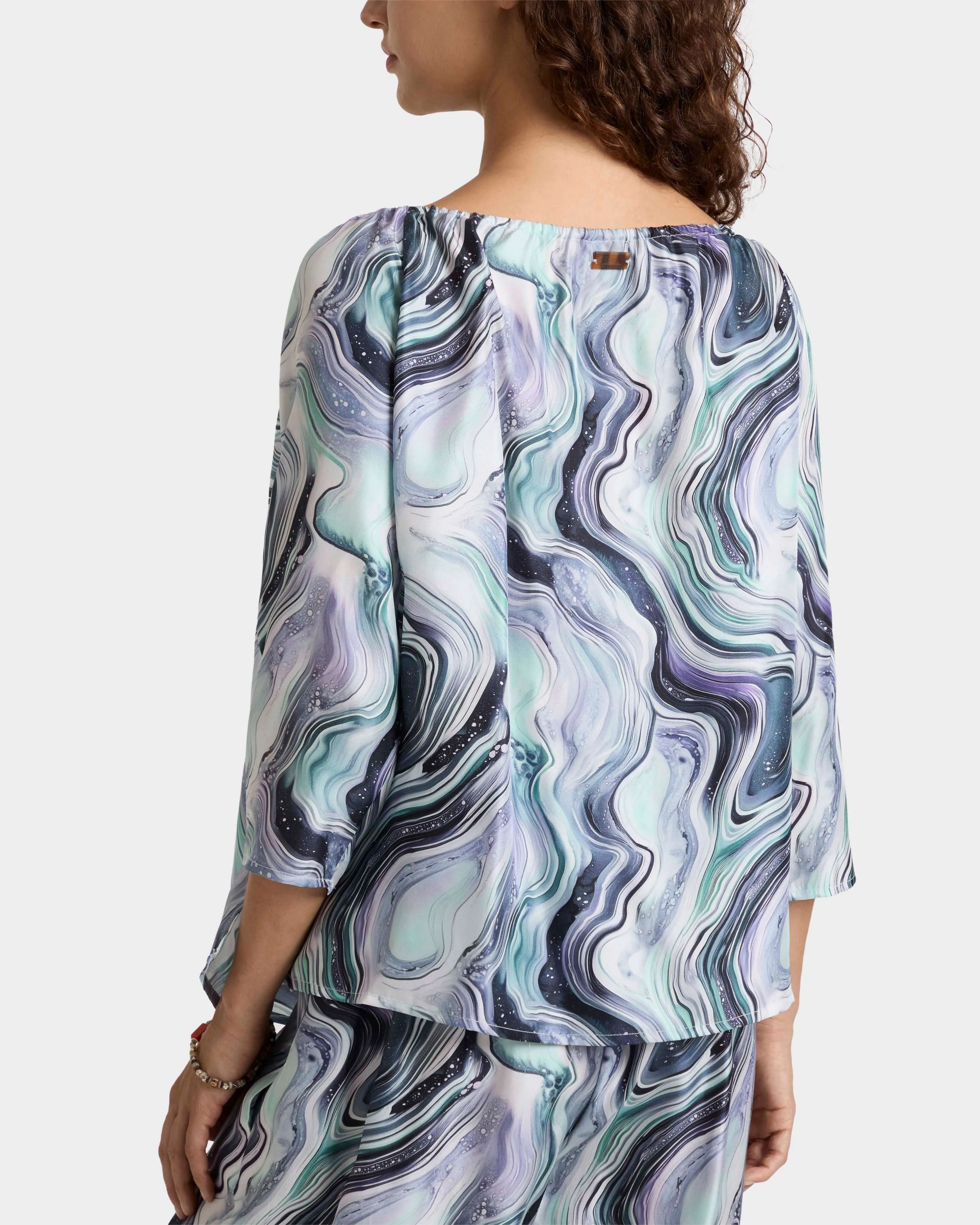 Vilebrequin - Marble Seidenhemd Für Damen - Hemd - Lamya - Weiss - Größe M – Bild 4