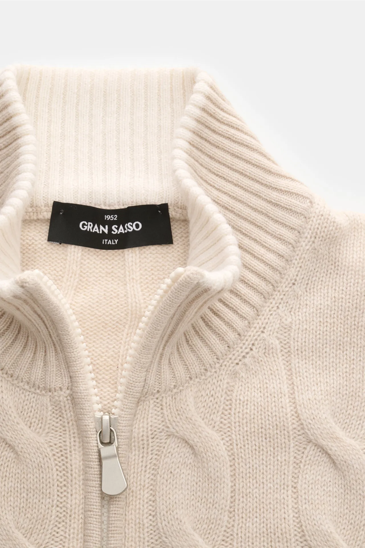 Gran Sasso - Herren - Cashmere Strickjacke sand – Bild 2