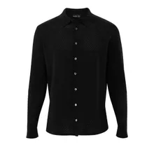 VAN LAACK - Hemd Uni - Größe M - schwarz VAN LAACK - Hemd Uni - Größe M - schwarz