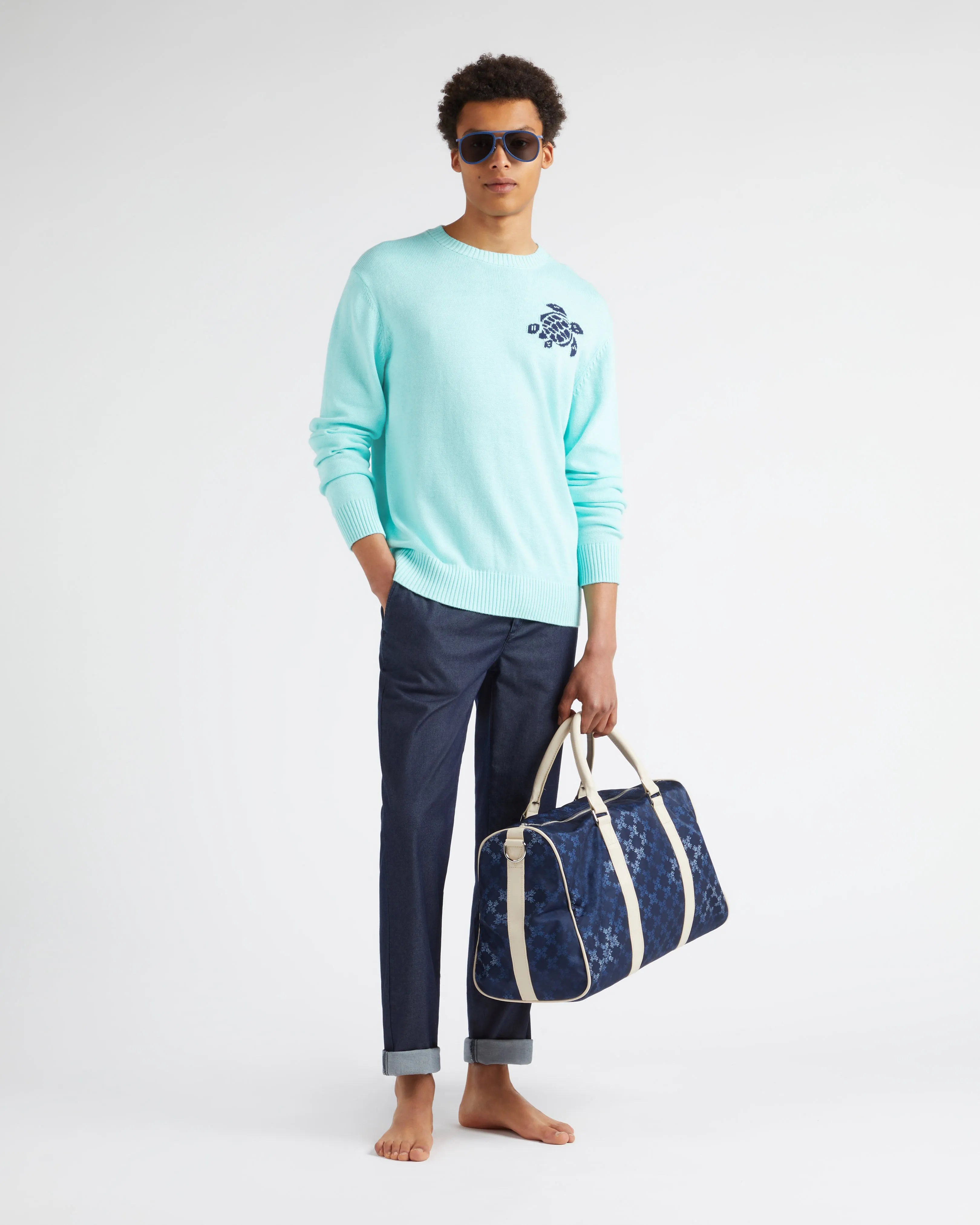 Vilebrequin - Tencel-baumwollhose Mit Elastischem Bund Für Herren - Hose - Clemence - Blau - Größe 34 – Bild 5