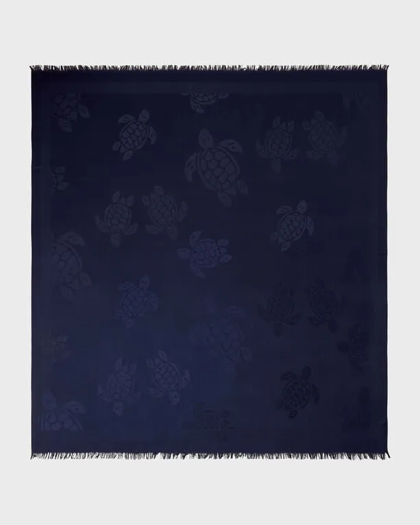 Vilebrequin - Ronde Des Tortues Stola - Halstuch - Sublime - Blau - Größe OSFA Vilebrequin - Ronde Des Tortues Stola - Halstuch - Sublime - Blau - Größe OSFA