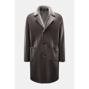 Manzoni 24 - Herren - Lammfellmantel graubraun Manzoni 24 - Herren - Lammfellmantel graubraun