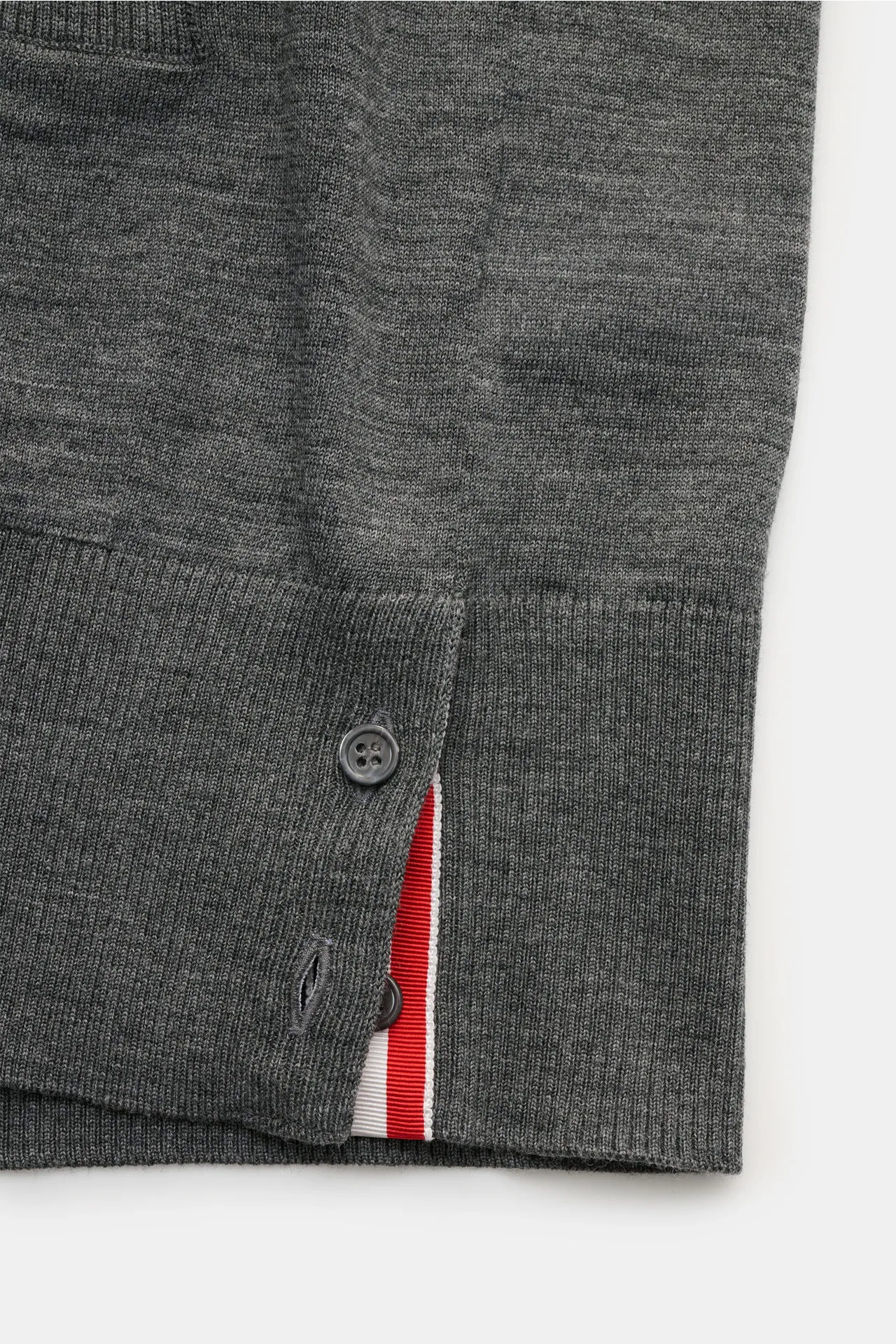 Thom Browne - Herren - Cardigan dunkelgrau meliert – Bild 4