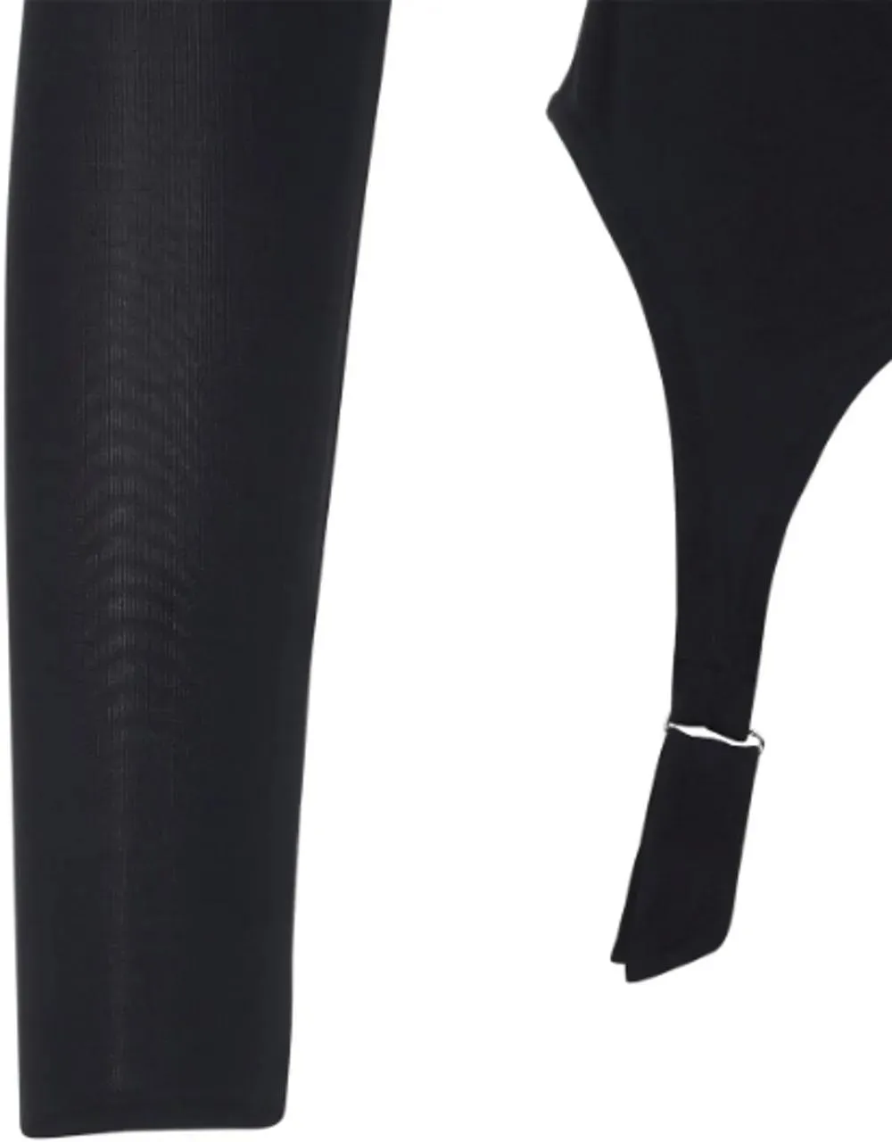 Jean Paul Gaultier - Viscose Jersey Long Sleeves High Neck Top With Lin - Größe 40 - blau – Bild 2