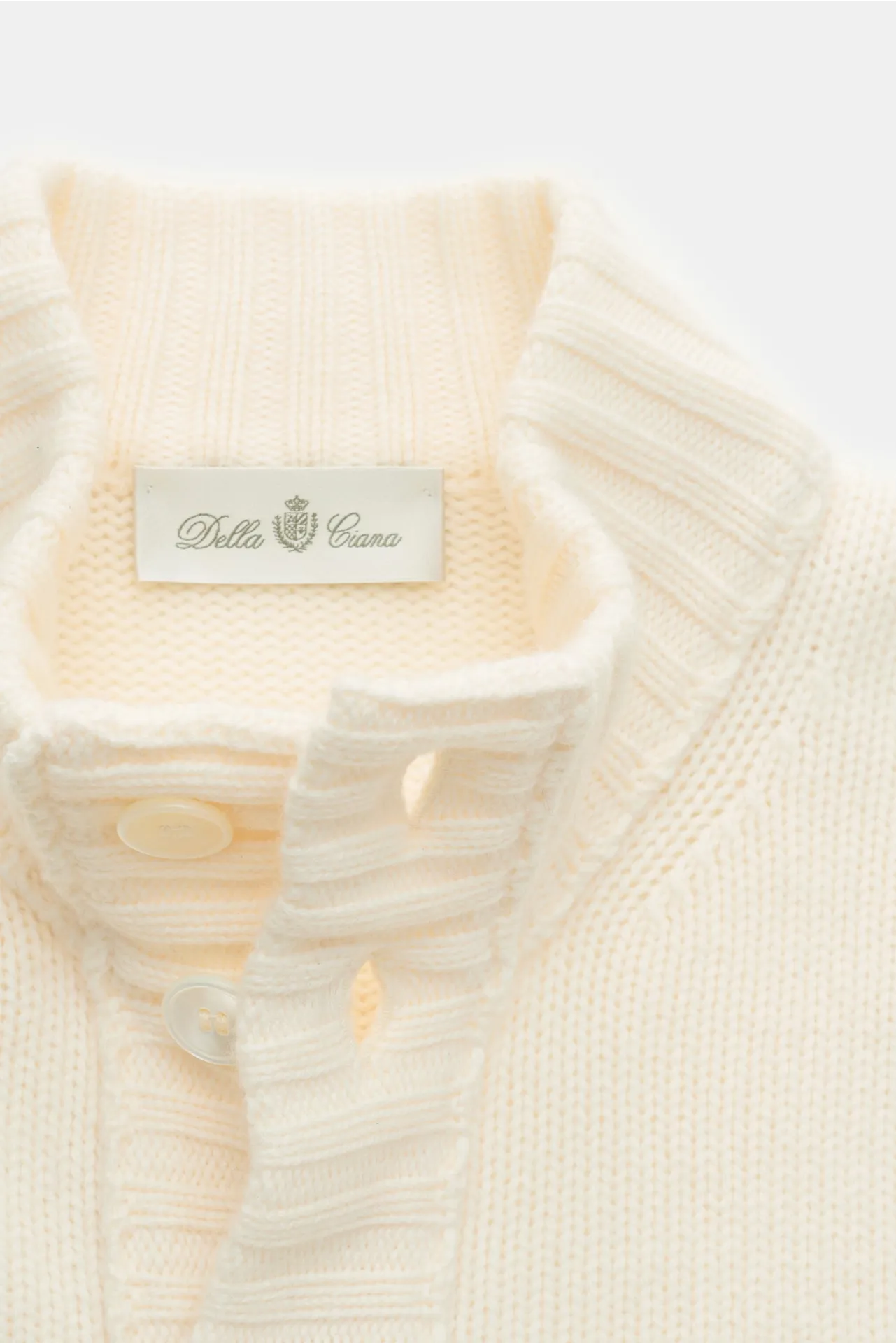 Della Ciana - Herren - Cardigan creme – Bild 2