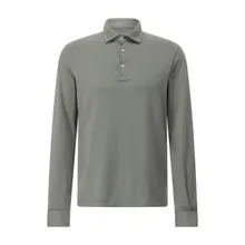 Fedeli - Langarm-Poloshirt aus Baumwolle - Größe 48 - grün Fedeli - Langarm-Poloshirt aus Baumwolle - Größe 48 - grün
