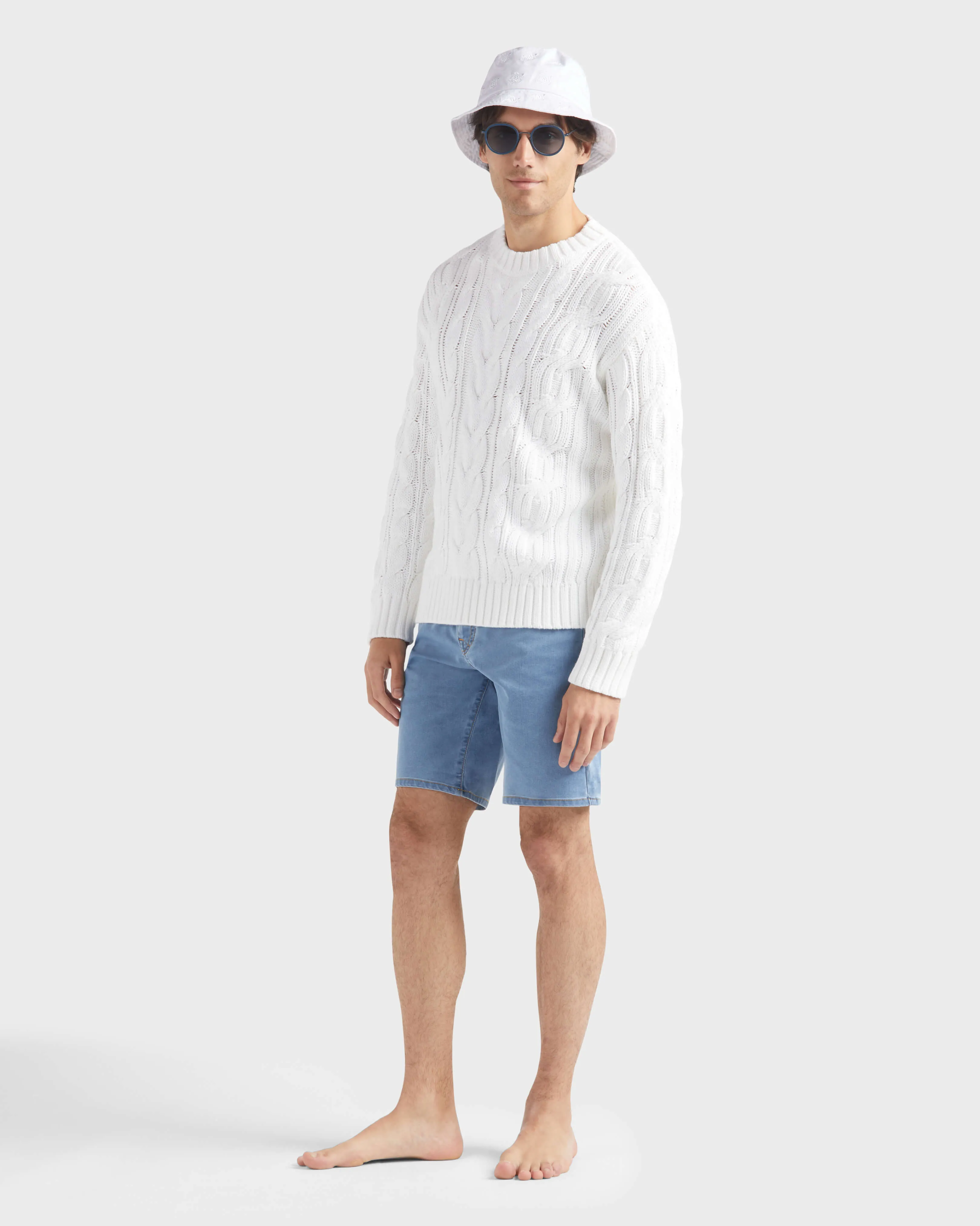 Vilebrequin - Starfish And Turtles Badeshorts Aus Denim Für Herren - Bermuda - Garonne - Blau - Größe 32 – Bild 5