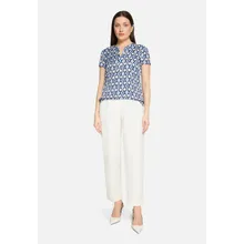 Satin-Bluse mit Print