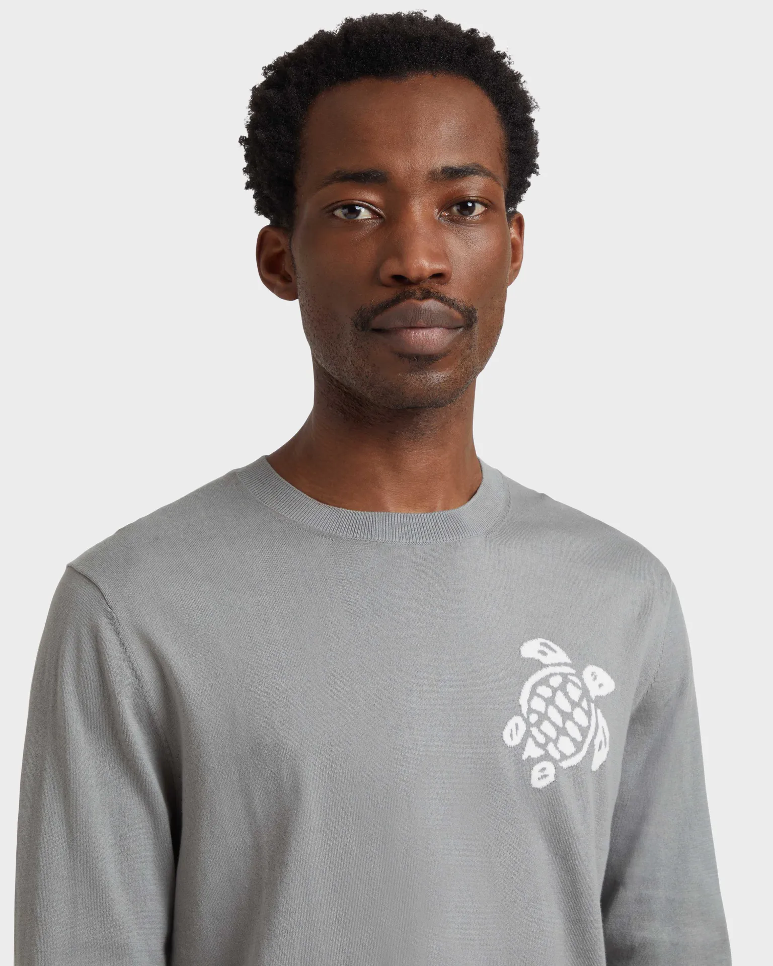 Vilebrequin - Turtle Pullover Aus Baumwolle Für Herren - Pullover - Rayol - Grau - Größe XL – Bild 6