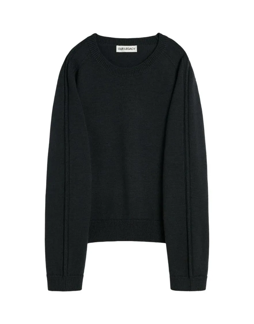Our Legacy - Minimalist Roundneck Sweater - Größe 46 - schwarz Our Legacy - Minimalist Roundneck Sweater - Größe 46 - schwarz
