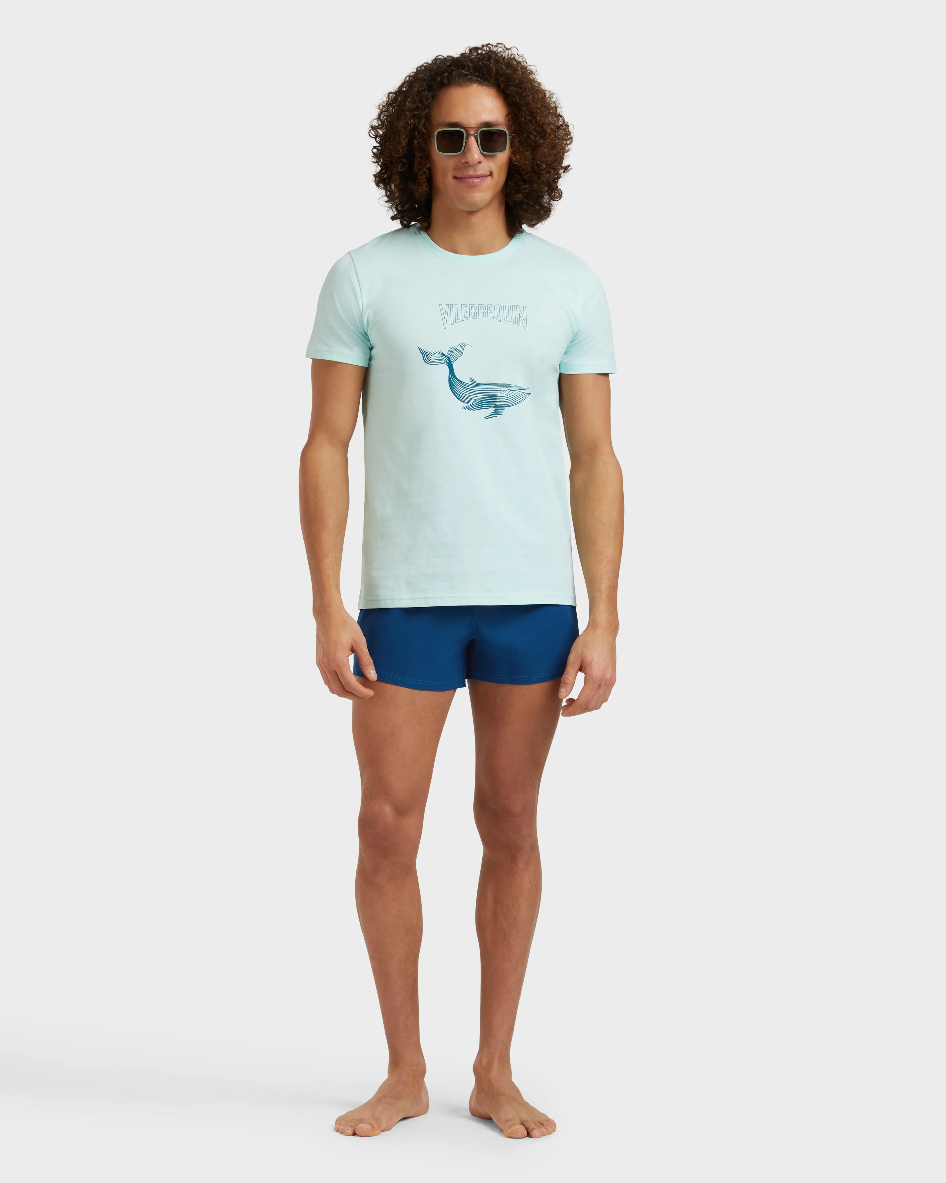 Vilebrequin - Placed Whale T-shirt Aus Bio-baumwolle Für Herren - T-shirt - Thom - Blau - Größe L – Bild 5