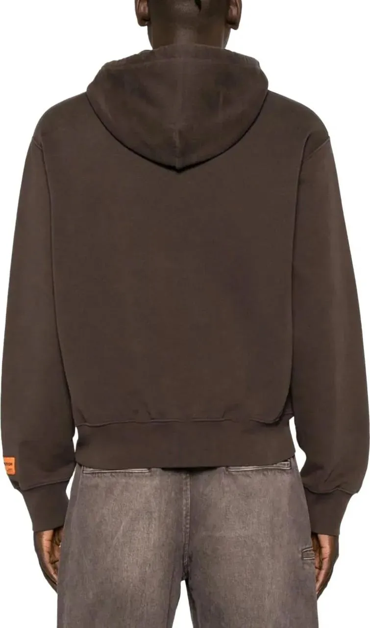 Heron Preston - Heron Censored Logo Hoodie - Größe M - braun – Bild 2