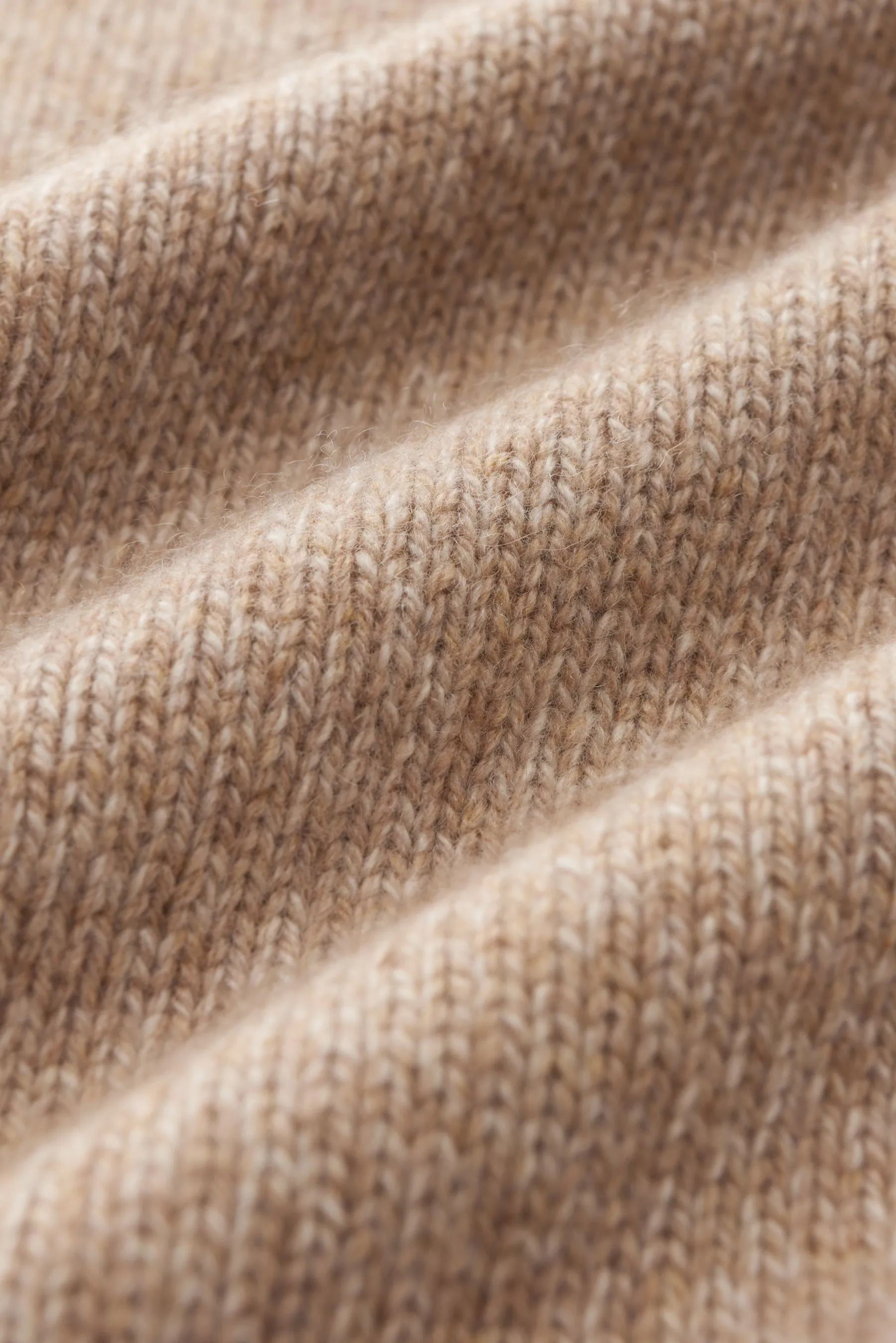 Fedeli - Herren - Cashmere Rundhalspullover 'Argentina' beige meliert – Bild 3