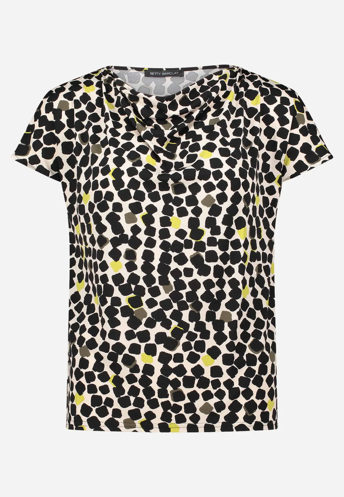 Printshirt mit Wasserfallausschnitt – Bild 3