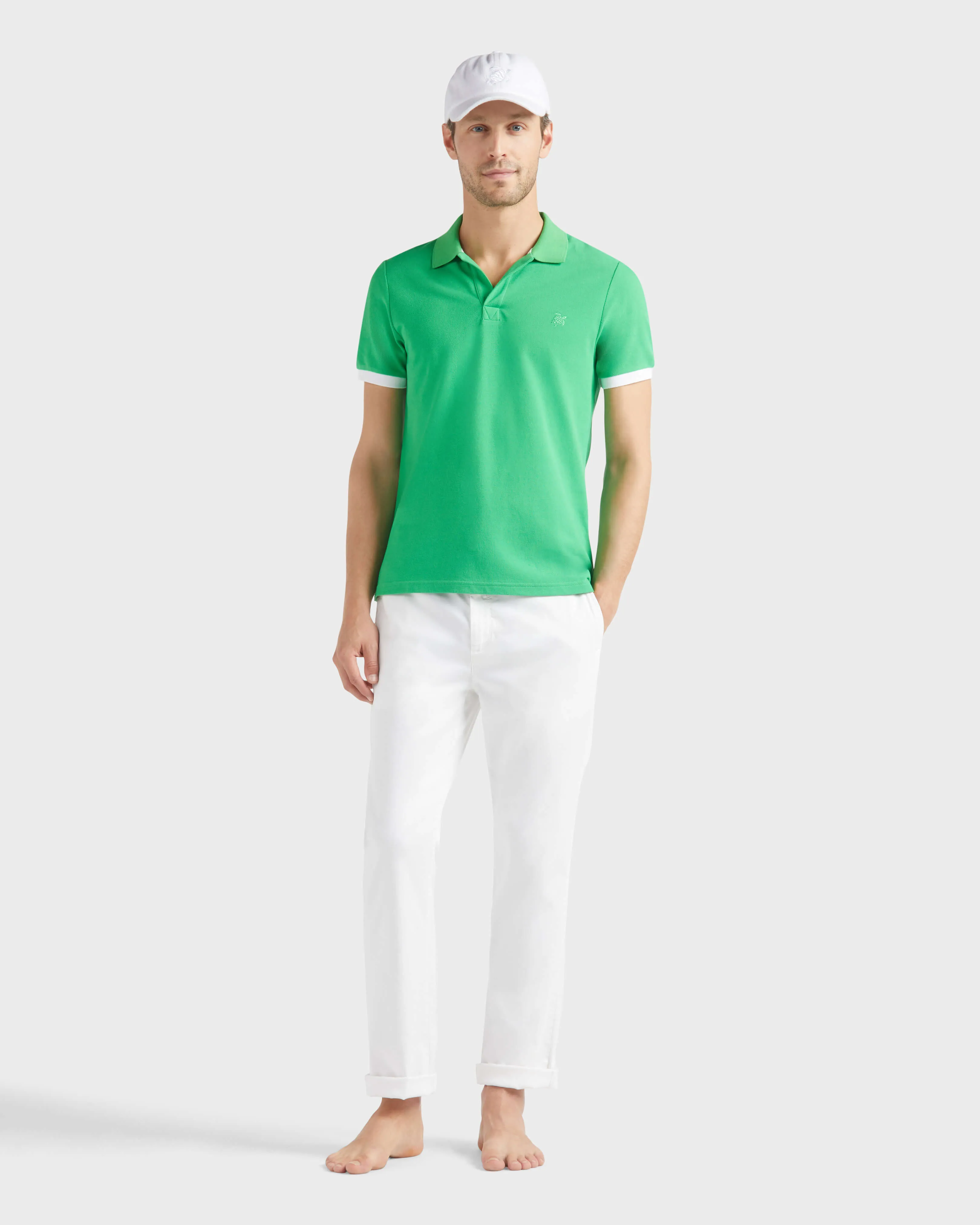 Vilebrequin - Hose Aus Tencel-satin Mit Elastischem Bund Für Herren - Jeanshose - Clemence - Weiss - Größe 40 – Bild 5