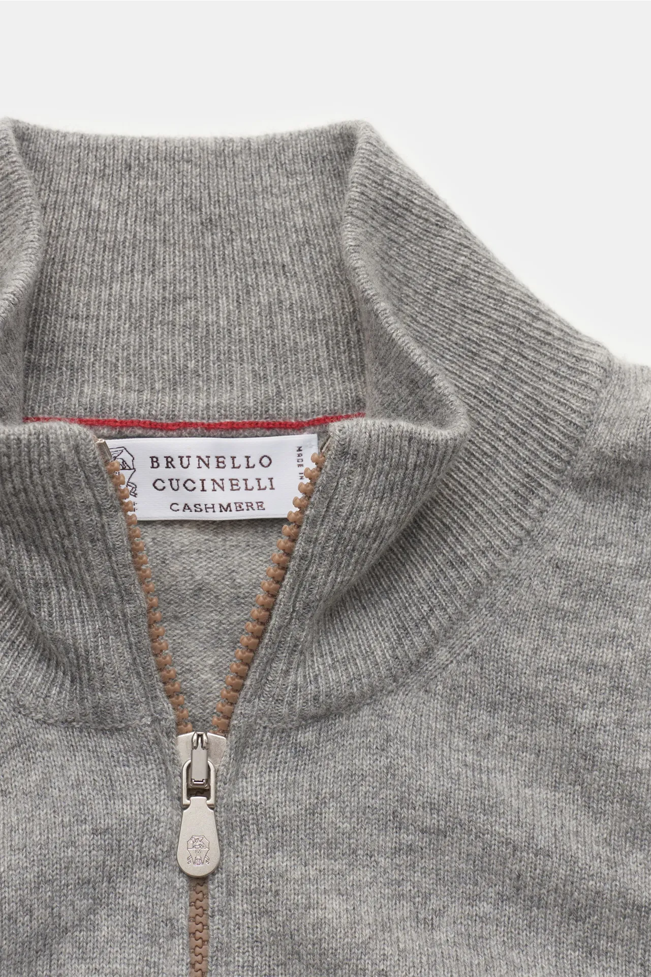Brunello Cucinelli - Herren - Cashmere Strickjacke grau – Bild 2