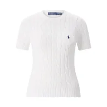 Polo Ralph Lauren - Classic Cable Knit Sweater With Round Neckline - Größe XL - weiß Polo Ralph Lauren - Classic Cable Knit Sweater With Round Neckline - Größe XL - weiß