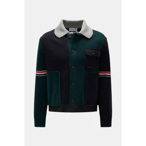 Thom Browne - Herren - Cardigan navy/dunkelgrün/hellgrau Thom Browne - Herren - Cardigan navy/dunkelgrün/hellgrau
