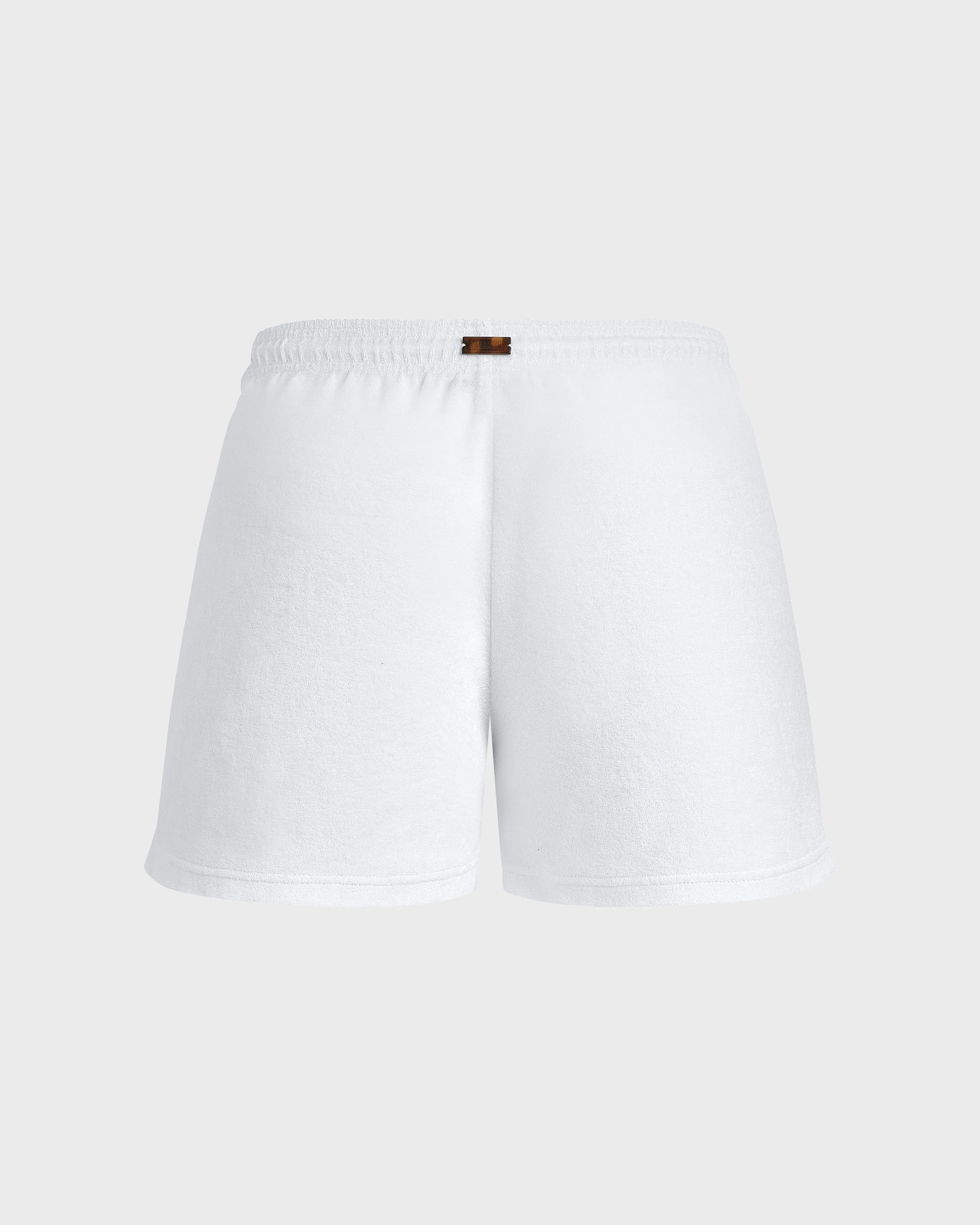 Vilebrequin - Solid Frottee-shorts Für Damen - Shorty - Liona - Weiss - Größe L – Bild 2