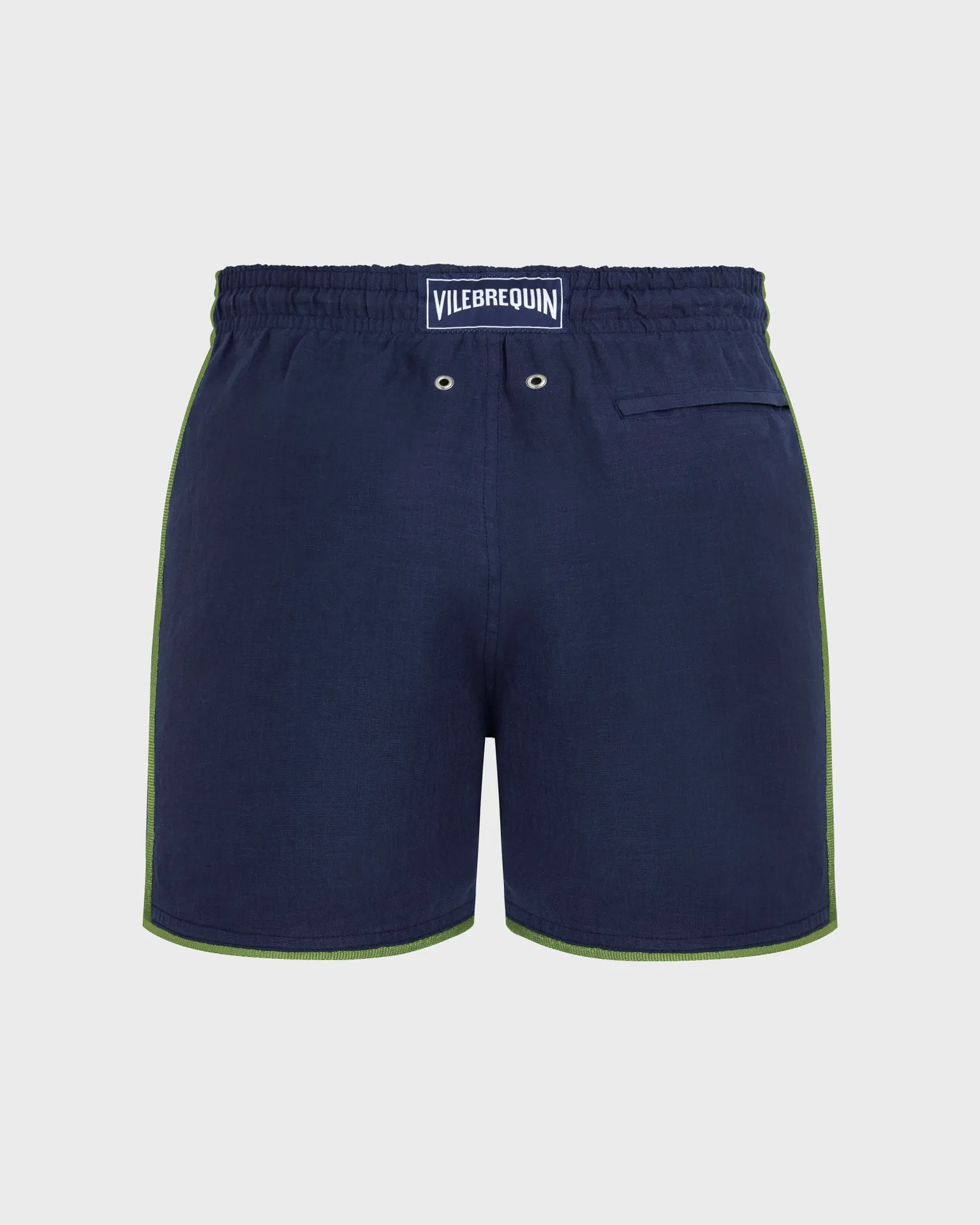 Vilebrequin - Solid Badeshorts Aus Leinen Für Herren - Bademode - Mallorca - Blau - Größe XXL – Bild 2