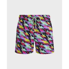 Vilebrequin - Kurze Whales Offset Stretch-badeshorts Für Herren - Bademode - Monrise - Blau - Größe M Vilebrequin - Kurze Whales Offset Stretch-badeshorts Für Herren - Bademode - Monrise - Blau - Größe M