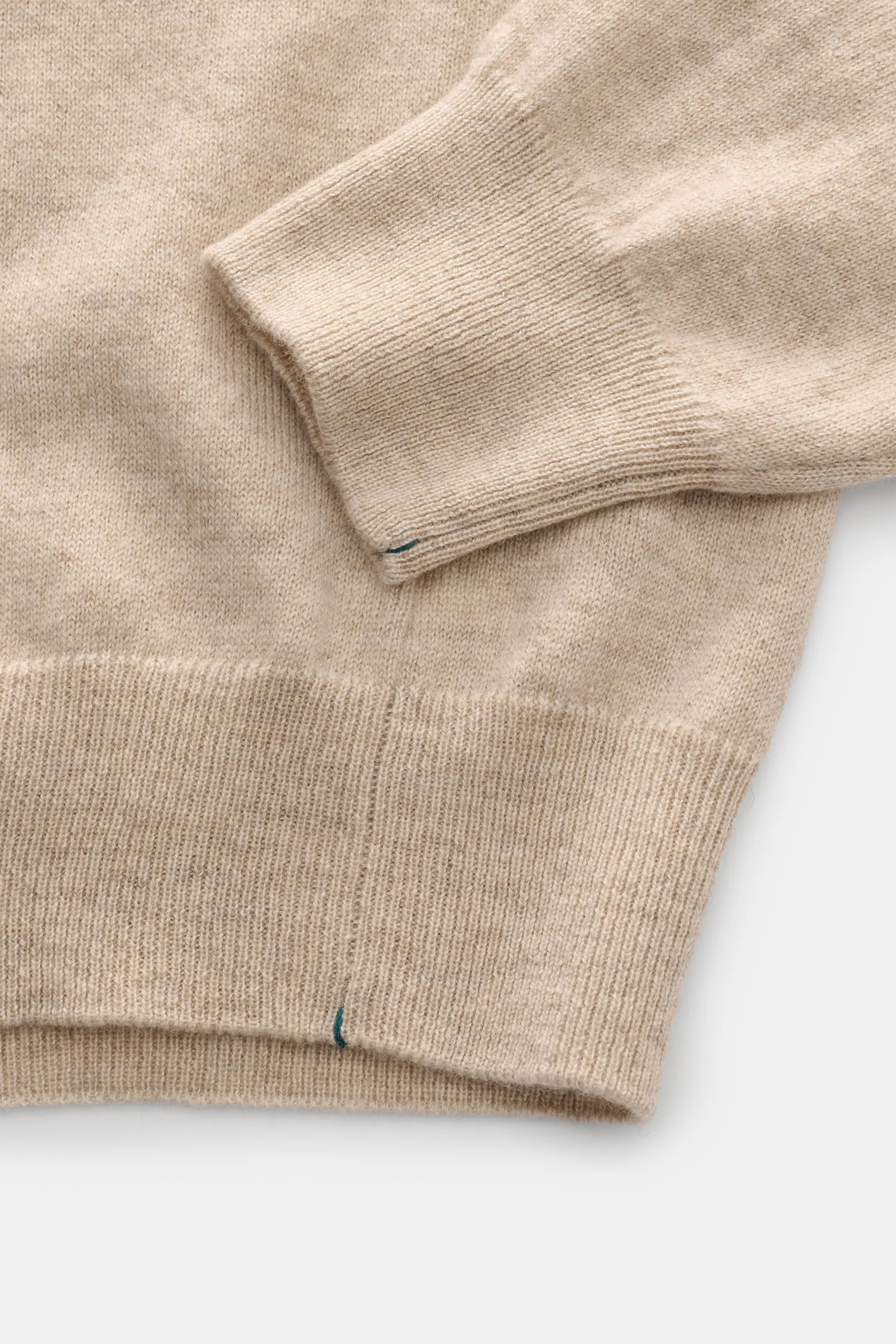 Fioroni - Herren - Cashmere Rundhalspullover beige meliert – Bild 3