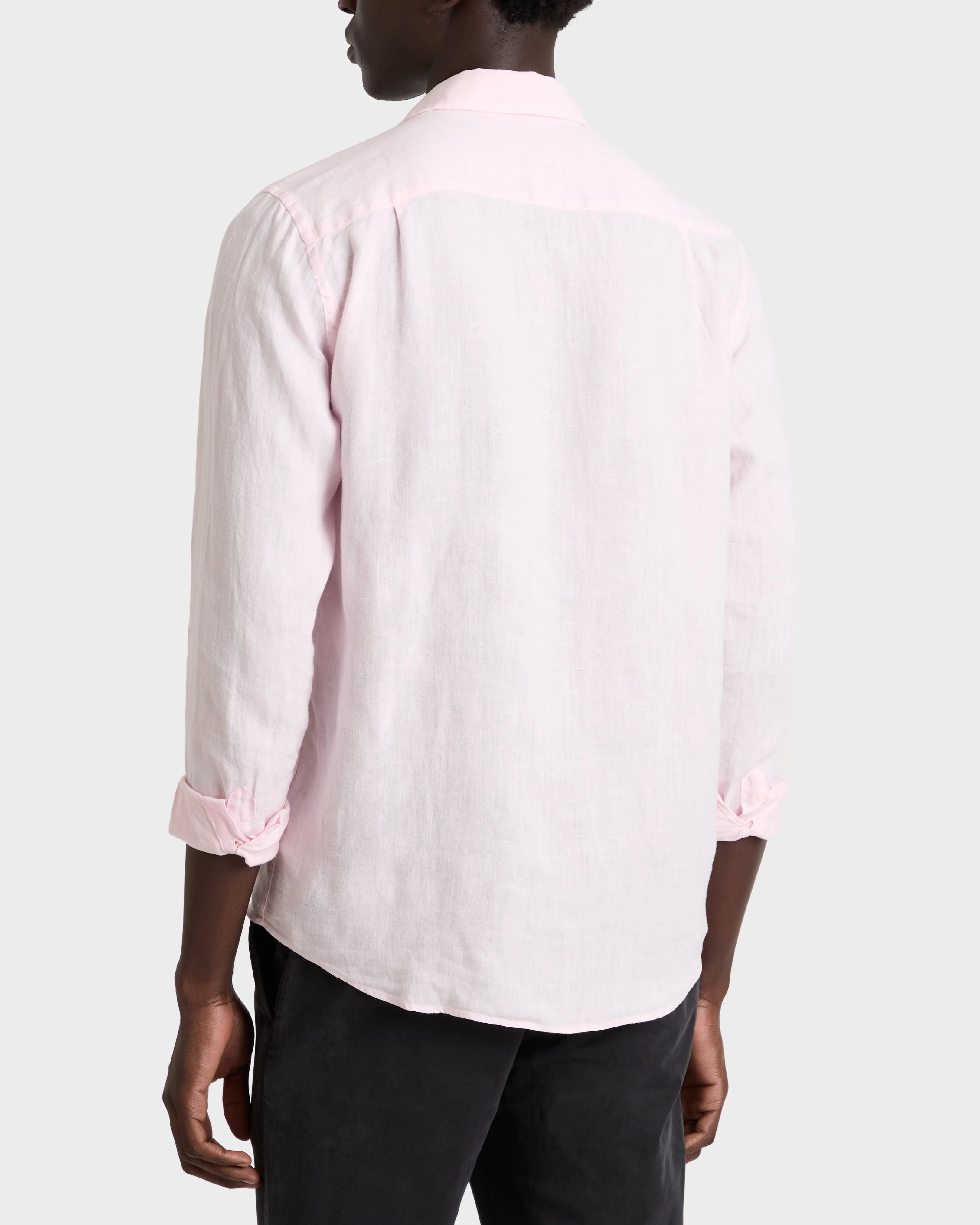 Vilebrequin - Einfarbiges Hemd Aus Leinen Für Herren - Hemd - Caroubis - Rosa - Größe XL – Bild 4
