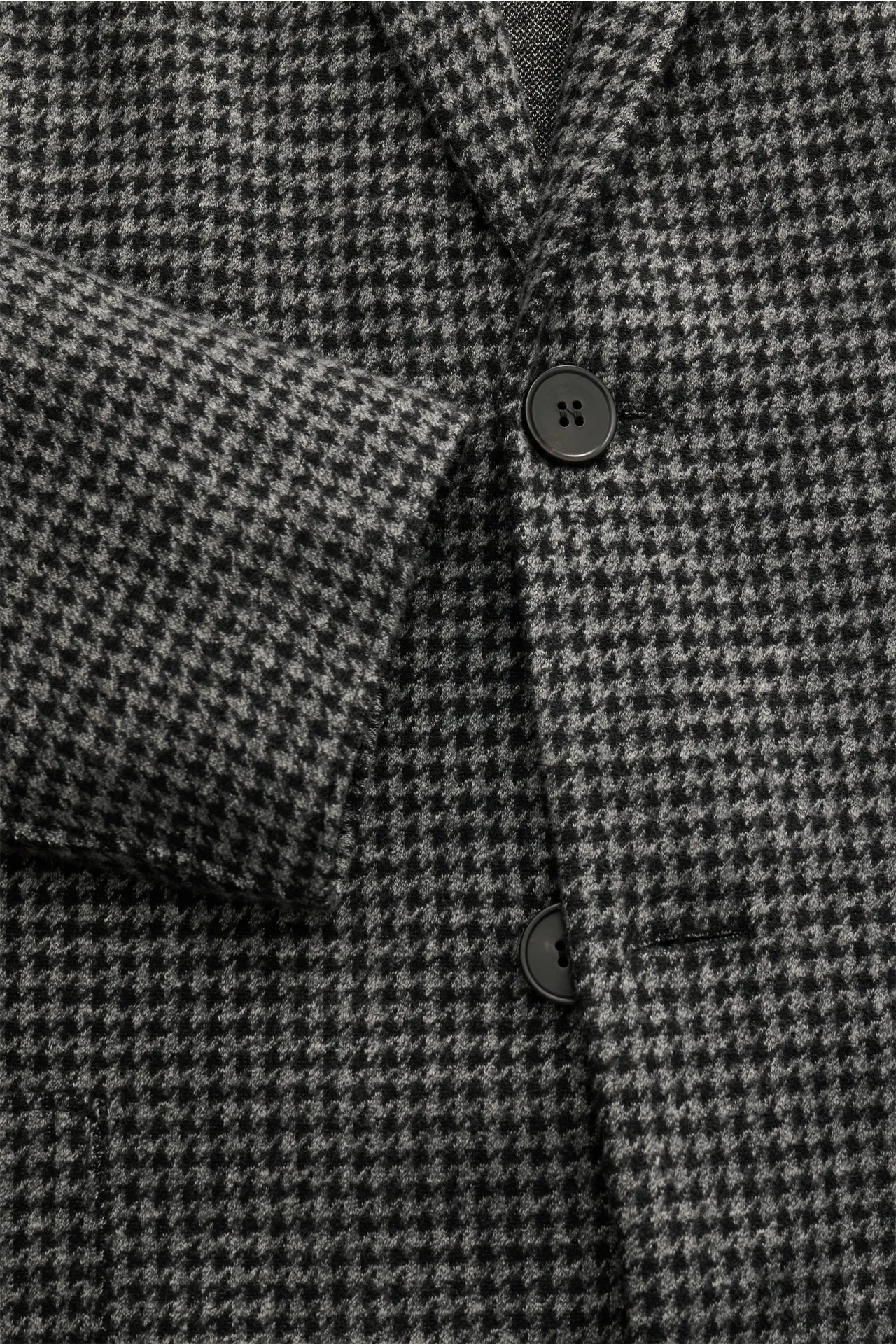 Harris Wharf London - Herren - Jersey-Sakko grau/schwarz gemustert – Bild 2