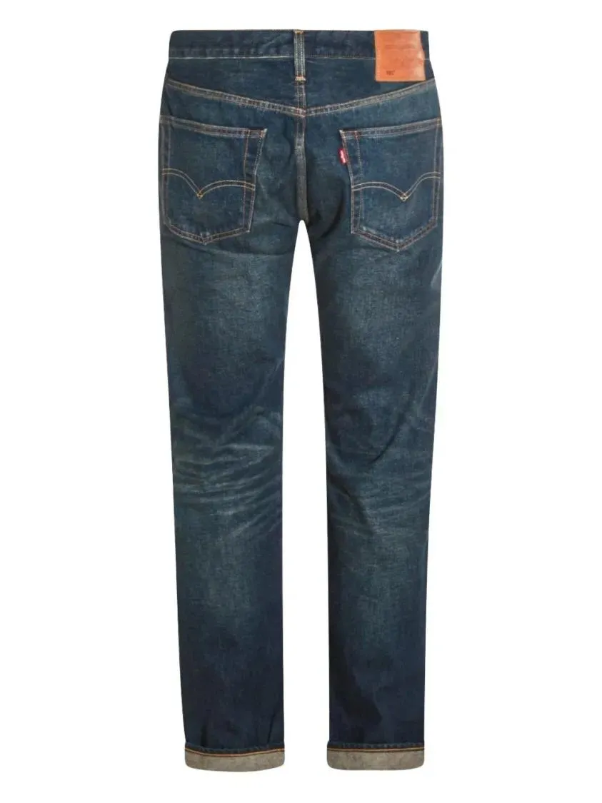 Levi's - Straight-Leg Dark Wash Levi's Jeans With Vintage D - Größe 31 - blau – Bild 4