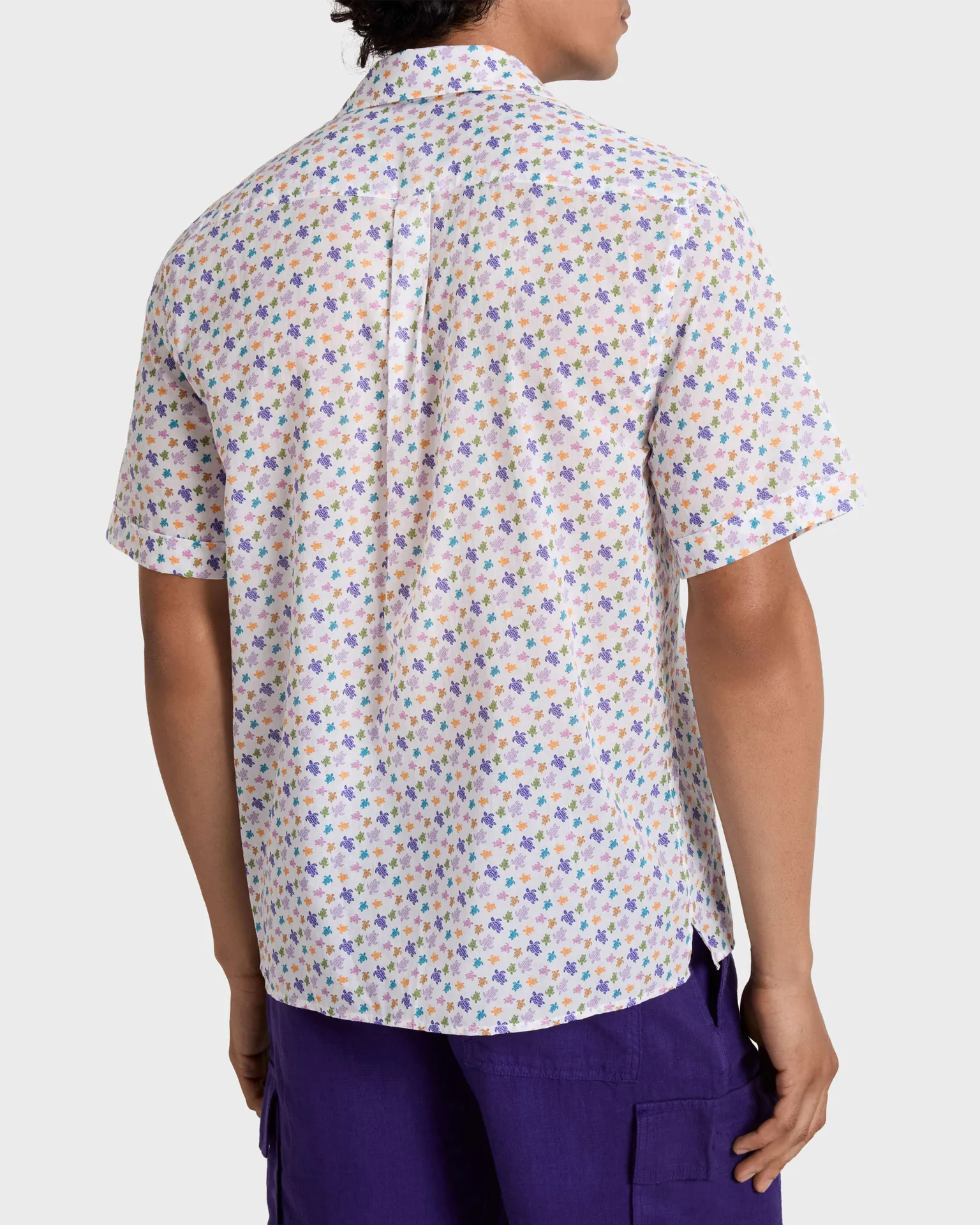 Vilebrequin - Micro Ronde Des Tortues Bowling-hemd Aus Bio-baumwolle Für Herren - Hemd - Charli - Weiss - Größe M – Bild 4