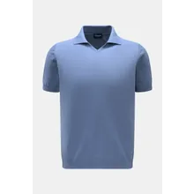 Drumohr - Herren - Kurzarm-Strickpolo graublau Drumohr - Herren - Kurzarm-Strickpolo graublau