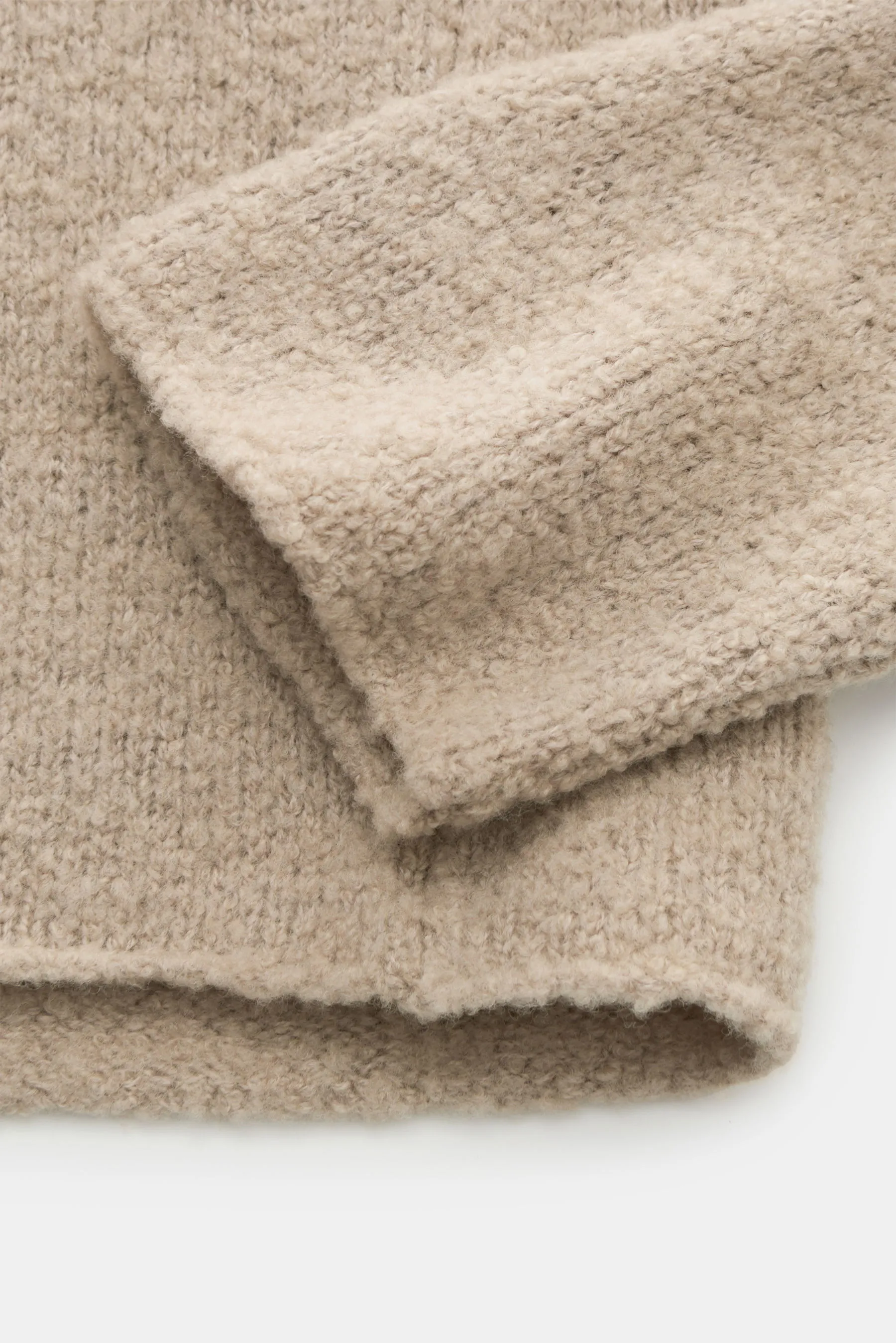 04651/ A trip in a bag - Herren - Rollkragenpullover 'Chunky' taupe – Bild 4