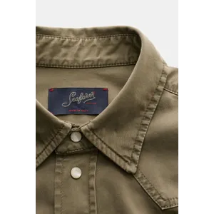 Seafarer - Herren - Casual Hemd %27Marlon%27 Kent-Kragen oliv