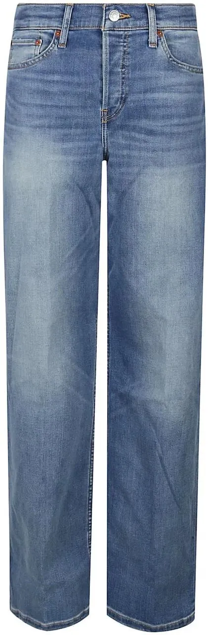RE/DONE - Mid Rise Wide Leg Jeans Blue - Größe 26 - blue RE/DONE - Mid Rise Wide Leg Jeans Blue - Größe 26 - blue