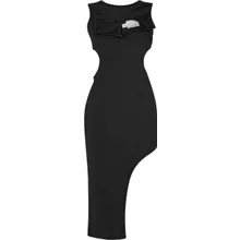 FENG CHEN WANG - Double Collar Dress - Größe M - schwarz FENG CHEN WANG - Double Collar Dress - Größe M - schwarz