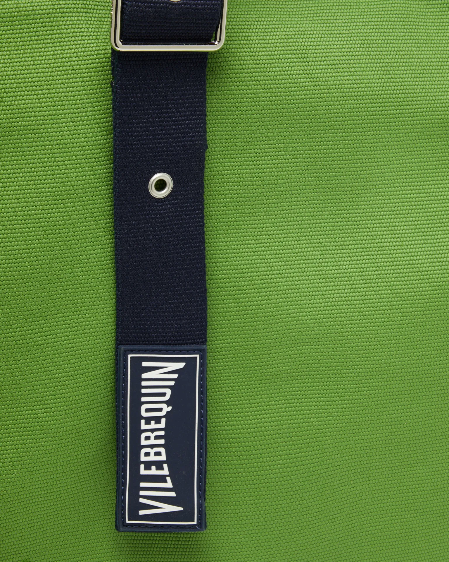 Vilebrequin - Große Einfarbige Strandtasche Aus Baumwolle - Strandtasche - Bagsu - Grün - Größe OSFA – Bild 4