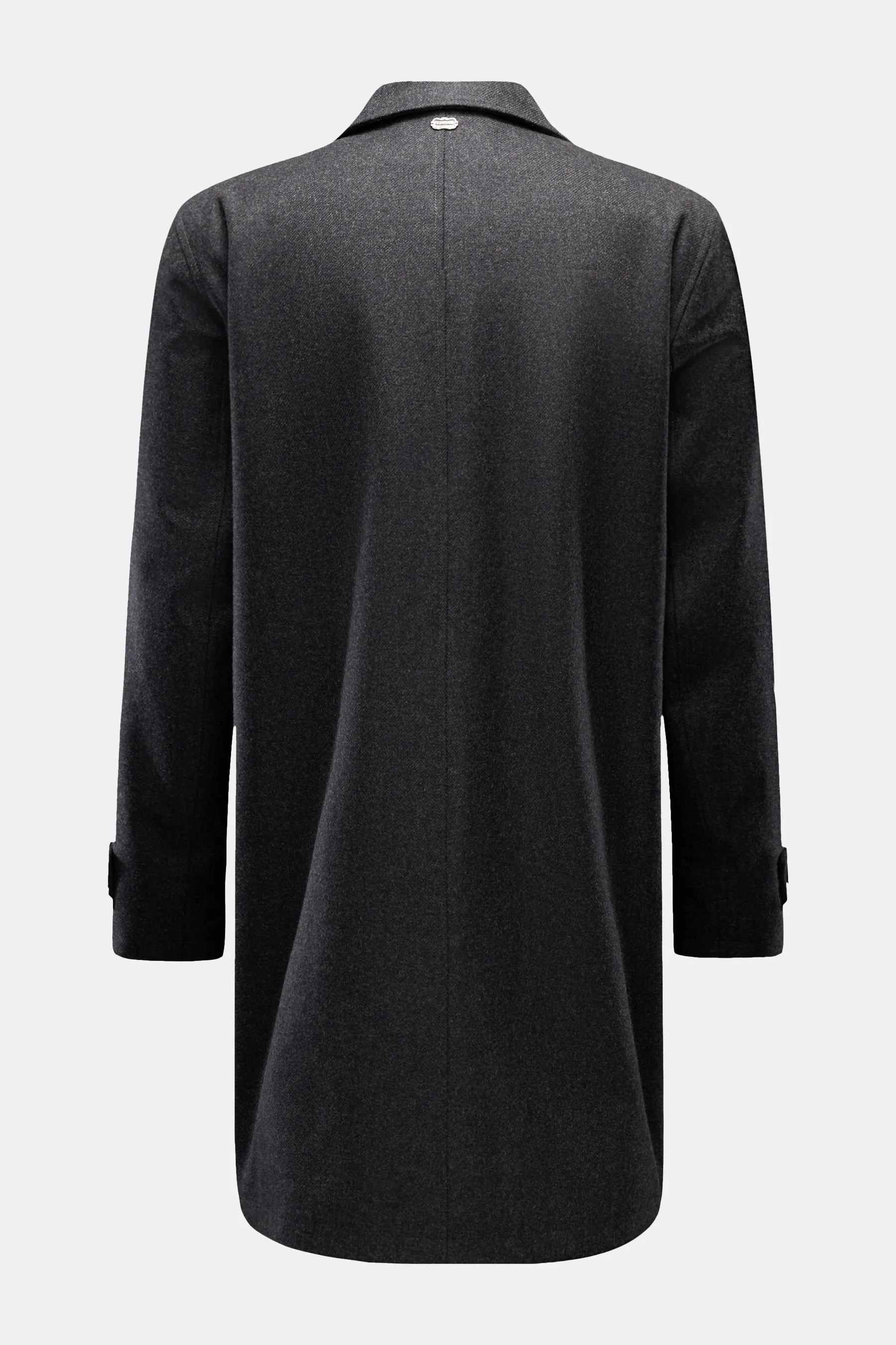 Agnona - Herren - Cashmere Mantel anthrazit – Bild 2