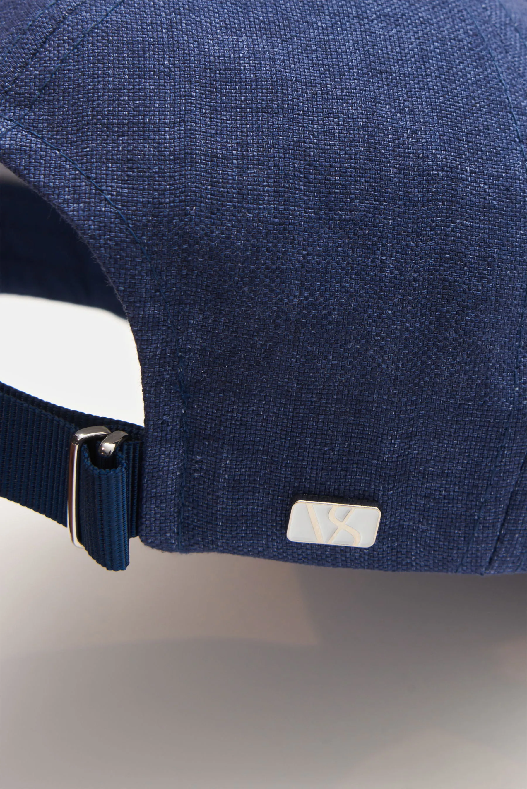 Varsity Headwear - Herren - Leinen Baseball-Cap dunkelblau meliert – Bild 4