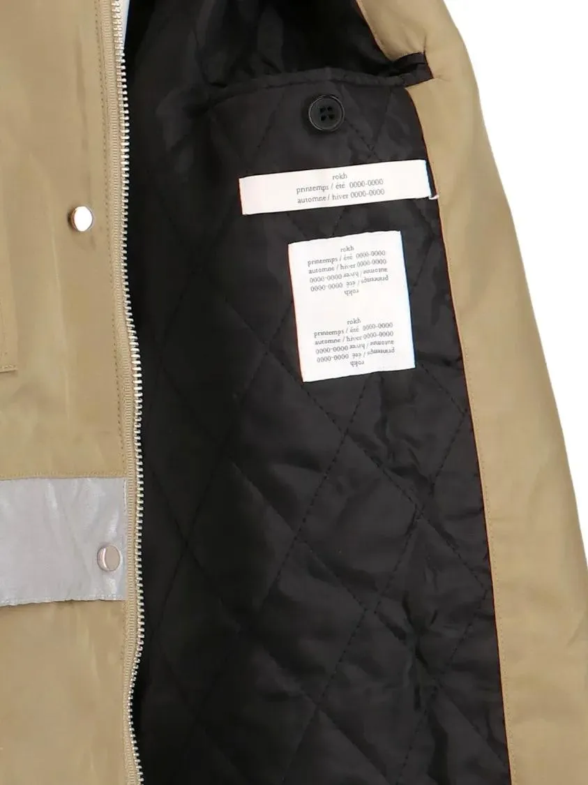 Rokh - Logo Hooded Parka - Größe 36 - braun – Bild 3