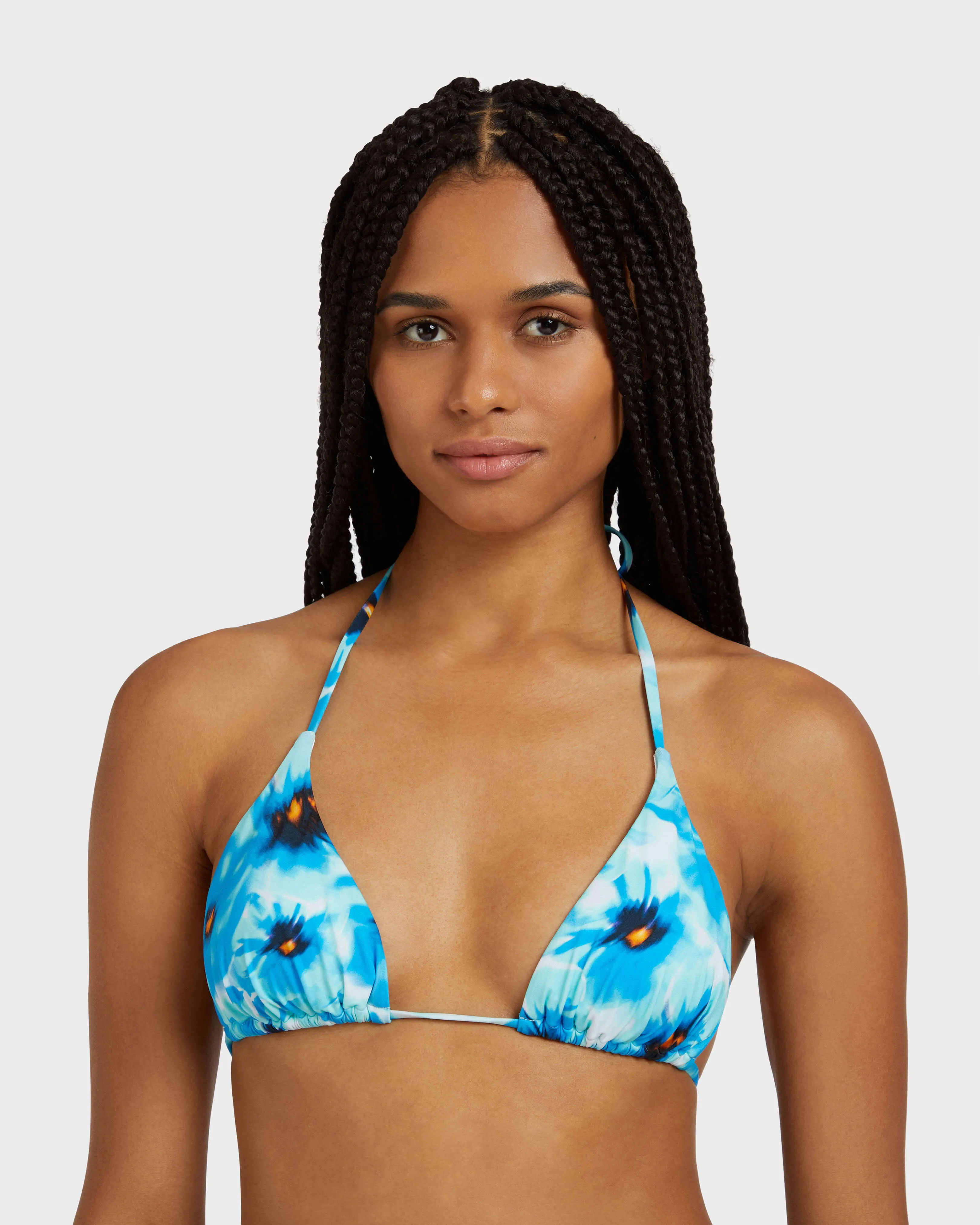 Vilebrequin - Poppies Triangel-bikinioberteil Für Damen - Bademode - Fleur - Blau - Größe XS – Bild 5