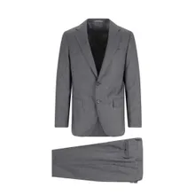 Emanuela Caruso - Tailored Grey Suit With Two-Button Blazer - Größe 50 - grau Emanuela Caruso - Tailored Grey Suit With Two-Button Blazer - Größe 50 - grau