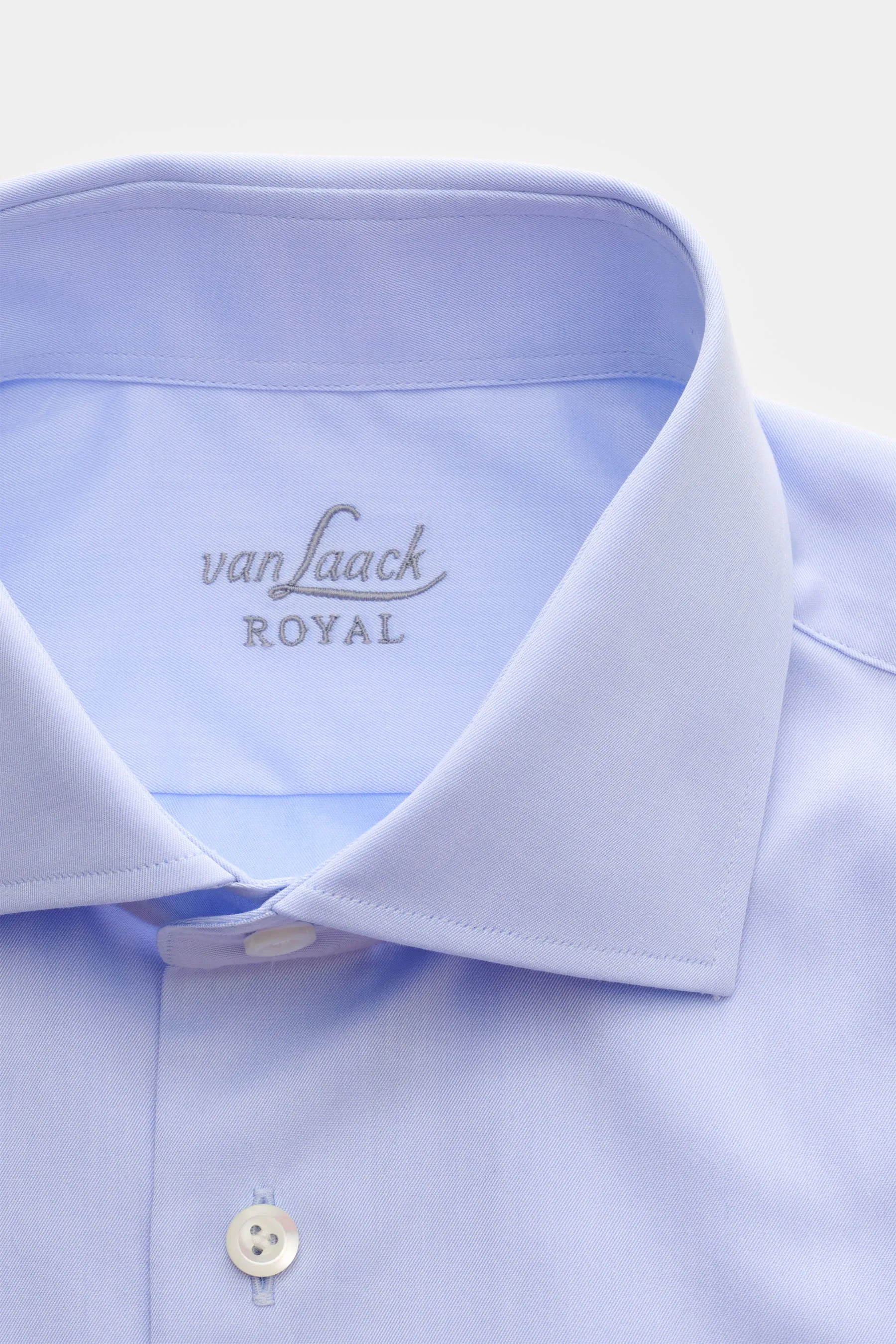 van Laack - Herren - Business Hemd 'Rivara Slim Fit' Haifisch-Kragen hellblau – Bild 2