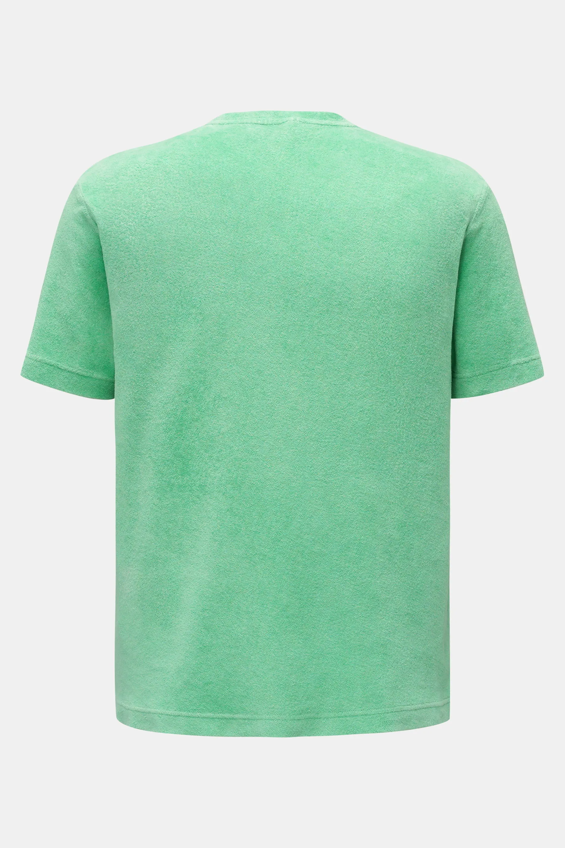 04651/ A trip in a bag - Herren - Frottee Rundhals-T-Shirt 'Terry Tee' hellgrün – Bild 3