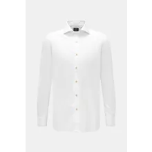 Borrelli - Herren - Casual Hemd %27Ettore%27 Haifisch-Kragen weiß Borrelli - Herren - Casual Hemd %27Ettore%27 Haifisch-Kragen weiß