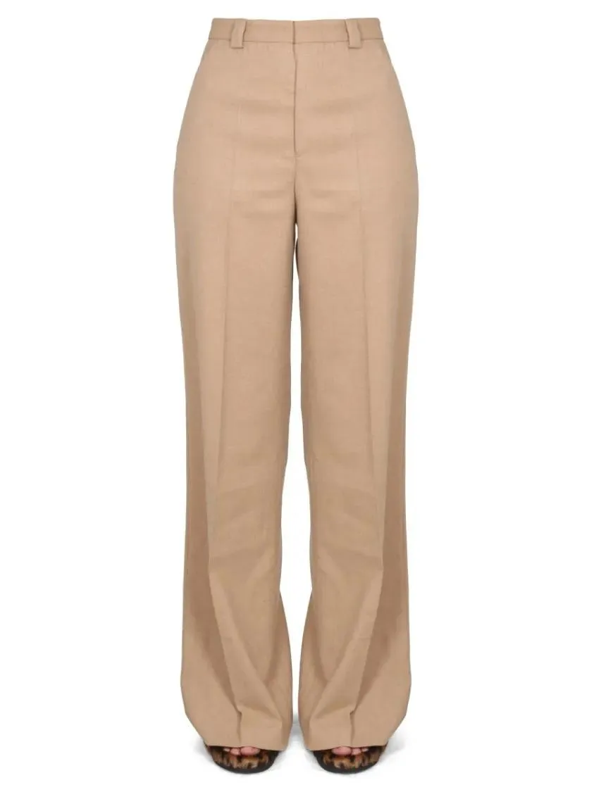 Red Valentino - Wide-Leg Flared Pants With High Waistband - Größe 42 - beige Red Valentino - Wide-Leg Flared Pants With High Waistband - Größe 42 - beige
