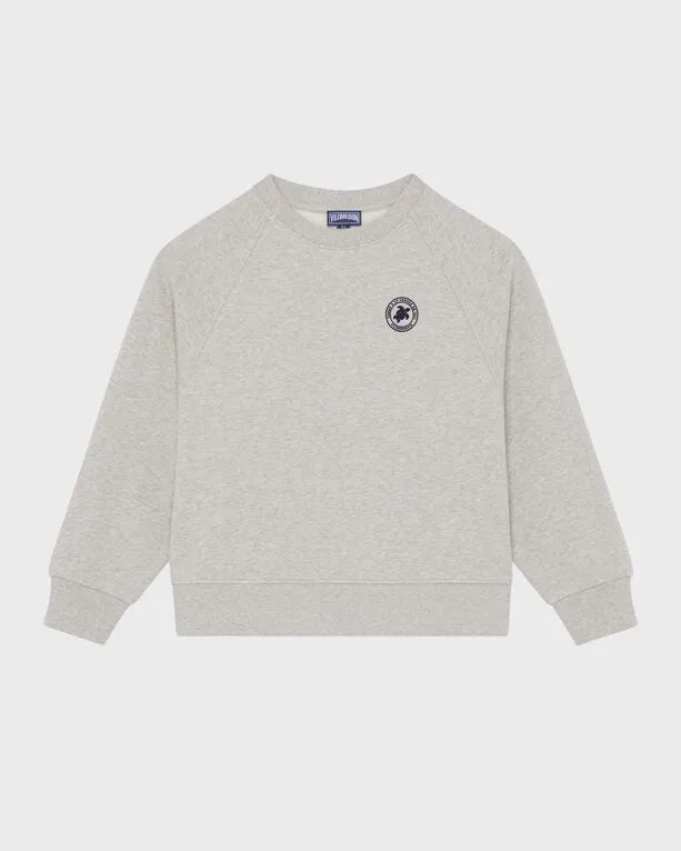 Vilebrequin - Baumwoll-sweatshirt Mit Rundhalsausschnitt Und Gummi-logo Für Jungen - Sweatshirt - Gallo - Grau - Größe 6 Vilebrequin - Baumwoll-sweatshirt Mit Rundhalsausschnitt Und Gummi-logo Für Jungen - Sweatshirt - Gallo - Grau - Größe 6
